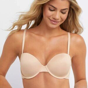 Maidenform Side Smoothing Strapless Underwire Bra Paris Nude 36C SE6900 NWOT